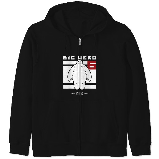 Disney Big Hero 6 Baymax All White Flag Poster Zip Hoodies