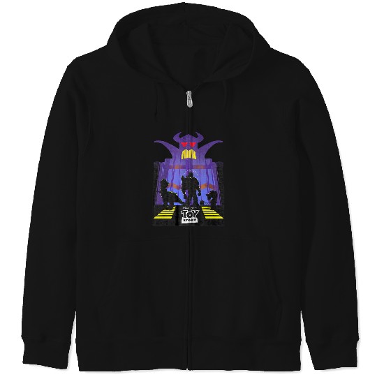 Disneyss Pixars Toy Story Evil Emperor Zurg Silhouette Poster Zip Hoodies