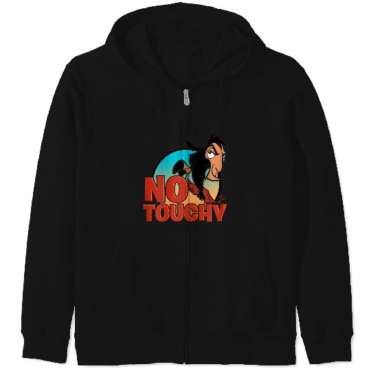 Disneyss Emperor New Groove No Touchy Smirky Graphic Zip Hoodies