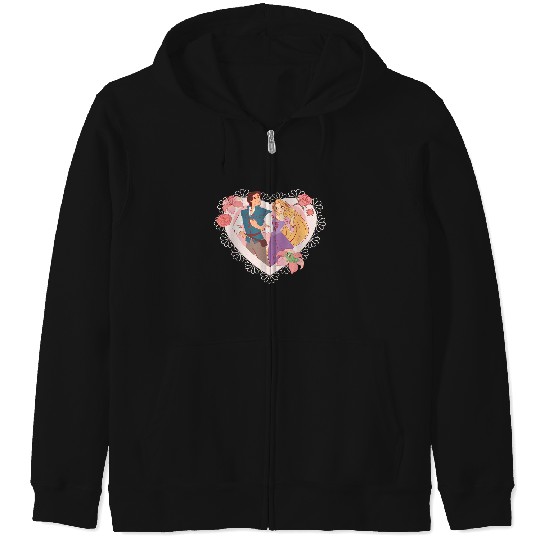 Disney Princess Rapunzel & Flynn Rider Valentine Zip Hoodies