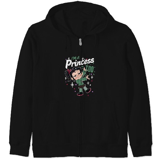Disneyss Wreck It Ralph 2 Princess Logo Graphic Zip Hoodies