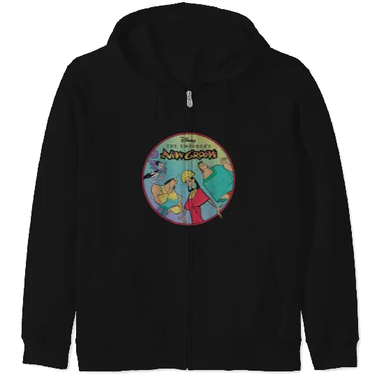 Disneyss The Emperors New Groove Characters Zip Hoodies