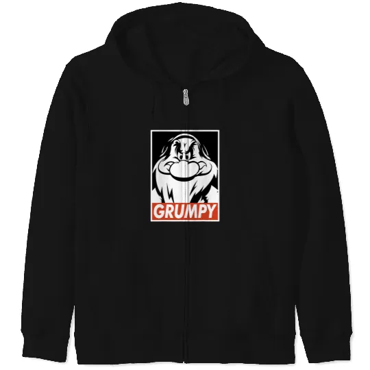 Disney Snow White Grumpy Streetwear Poster Zip Hoodies