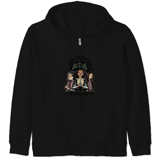 Disneyss Hocus Pocus 2 Be Your Own Kind Of Magic Big Poster Zip Hoodies