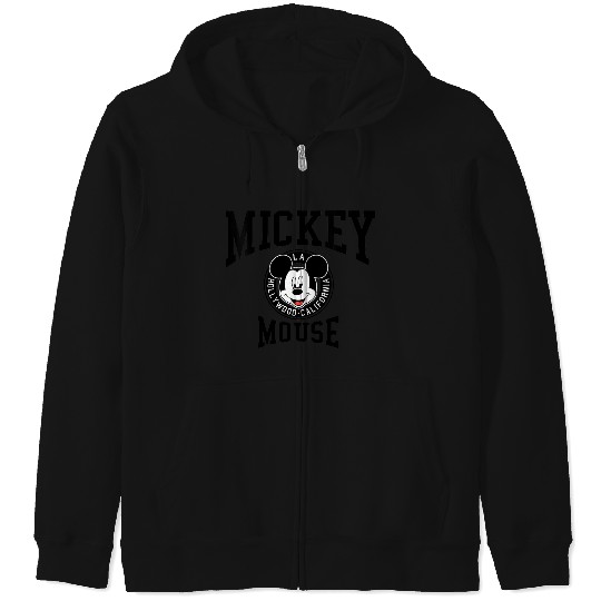 Disneyss Mickey And Friends Mickey Mouse Hollywood Collegiate Zip Hoodies