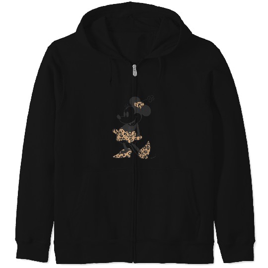 Disney Minnie Mouse Cheetah Print Outfit Zip Hoodies