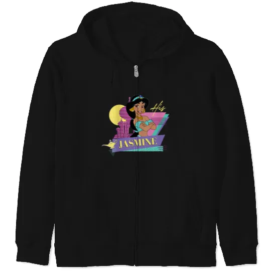 Disneyss Aladdin Retro 90s Couples Matching His Jasmine Zip Hoodies