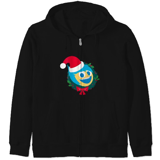 Disneyss And Pixarss Inside Out 2 Santa Joy Christmas Holiday Zip Hoodies