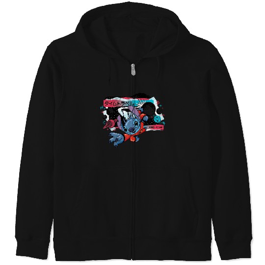 Disney Lilo & Stitch Techno Time Travel Earthbound Premium Zip Hoodies