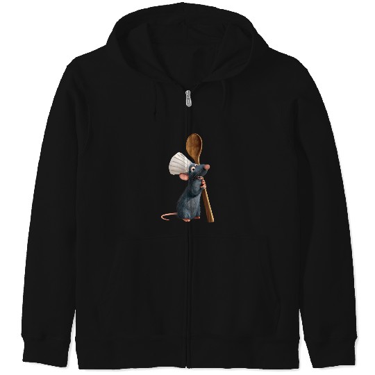 Disney Pixar Ratatouille Chef Remy With Spoon Zip Hoodies
