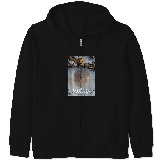 Disney Mufasa The Lion King  Movie Poster Art Zip Hoodies