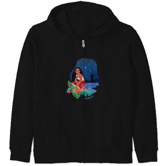 Disney Moana 2 Oceania Wayfinder Midnight Moana Zip Hoodies