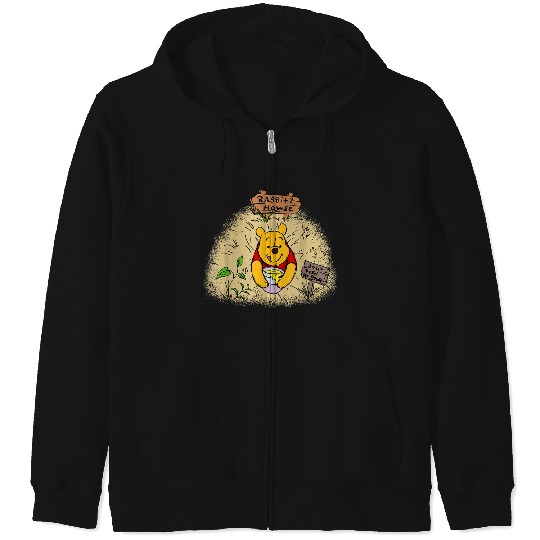 Disneyss Winnie The Pooh Rabbits House Dont Feed The Bear Zip Hoodies