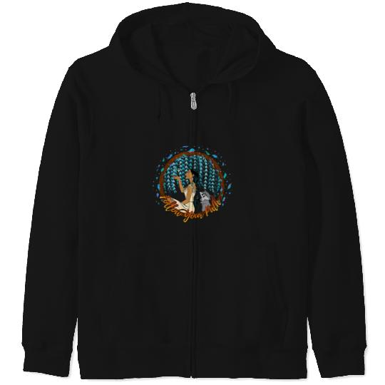 Disney Pocahontas Follow Your Path Circle Text Zip Hoodies