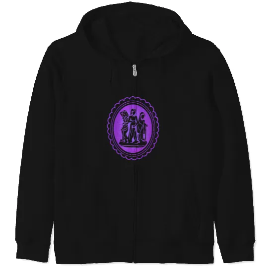 Marvels Agatha All Along Disneyss Agatha Harkness Witch Brooch Zip Hoodies