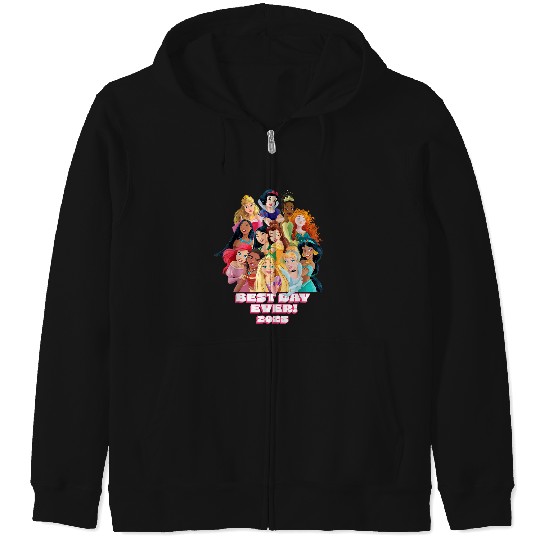 Disneyss Princess Friend Family Matching Best Day Ever 2025 Zip Hoodies