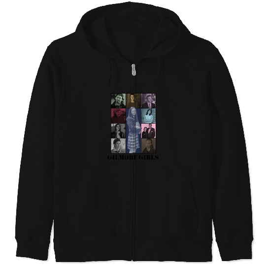 Gilmore Girls Eras Tour Poster (Black Print) Zip Hoodies