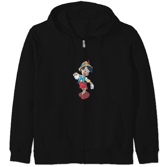 Disney Pinocchio Vintage Portrait Zip Hoodies