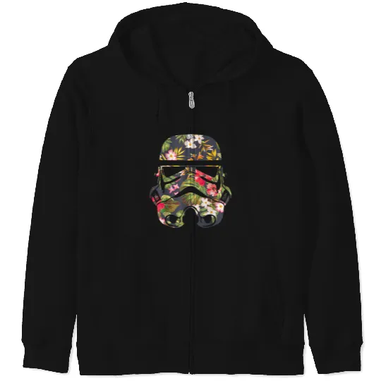 Star Warss Tropical Stormtrooper Floral Print Disneyss Zip Hoodies
