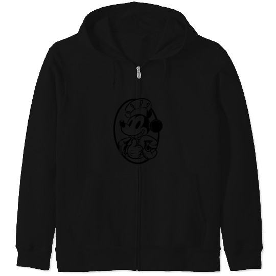 Disney Mickey Mouse Chef Mickey Outline Zip Hoodies