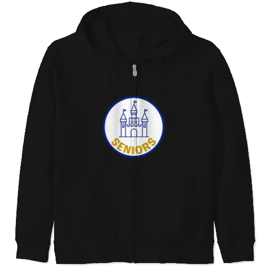 Disney for Seniors Logo Royal Blue Default TShirt Zip Hoodies
