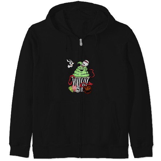 Nightmare Cupcake Sticker: The nightmare dog zero , Nightmare Zero Dog Shirt ,  Zero Nightmare Before Christmas Disney Halloween Zip Hoodies