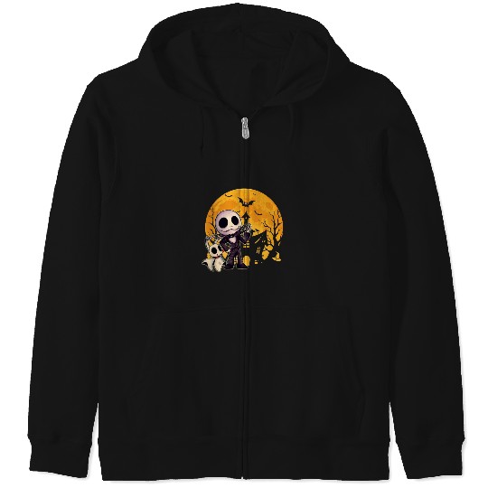 For Mens Womens Jack Skellington Gifts For Birthday  : The nightmare dog zero , Nightmare Zero Dog Shirt ,  Zero Nightmare Before Christmas Disney Halloween Zip Hoodies