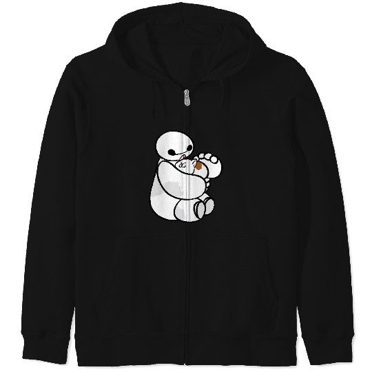 Disney Big Hero  Baymax Cat Cute Portrait Zip Hoodies