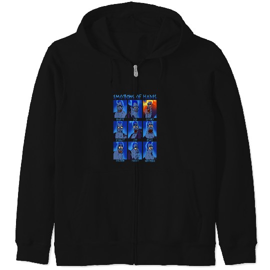 Disney Hercules Hades Emotions Graphic Zip Hoodies