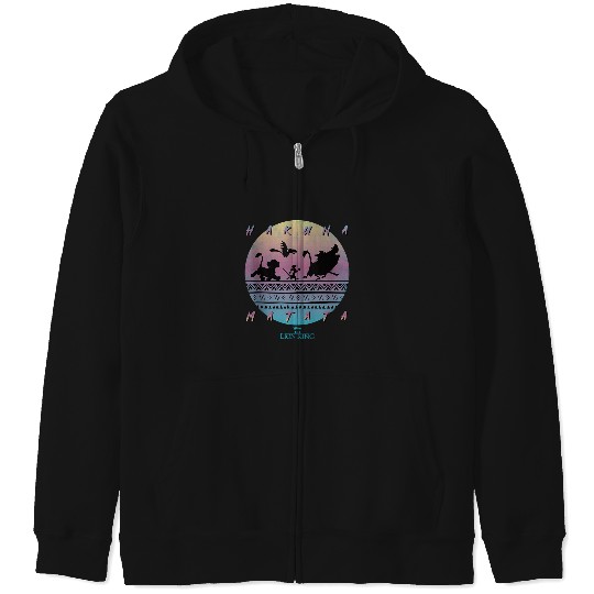 Disney The Lion King Hakuna Matata 90s Circle Ta Zip Hoodies