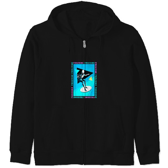 Disney Pixar Incredibles 2 Frozone Retro Graphic Zip Hoodies