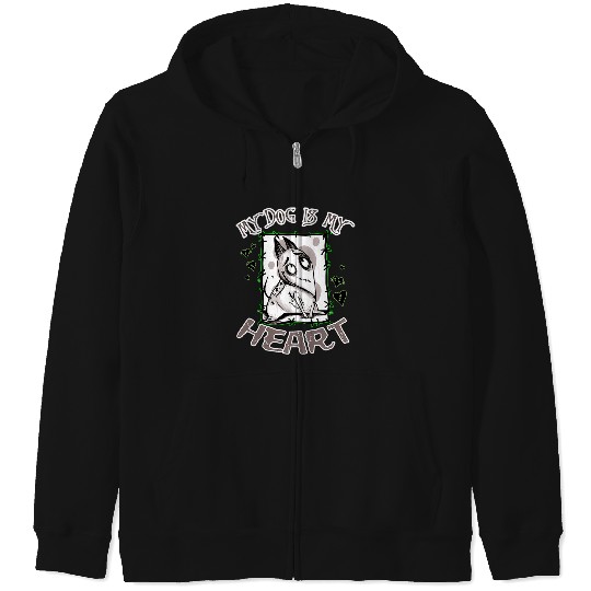 Frankenweenie My Dog is my Heart   : The nightmare dog zero , Nightmare Zero Dog Shirt ,  Zero Nightmare Before Christmas Disney Halloween Zip Hoodies