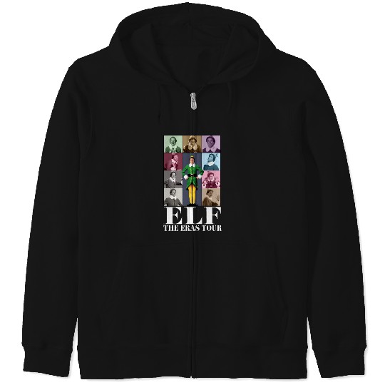 Discover Buddy Elf Christmas The Eras Tour Zip Hoodies