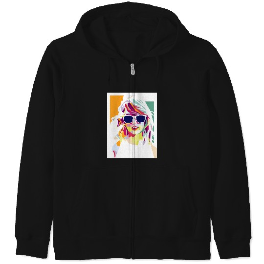 Discover Taylor Pop Art Zip Hoodies
