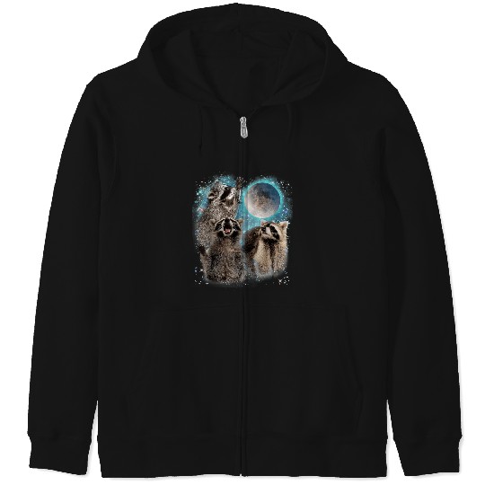 Anarchy 3 Racoon Moon Howling Raccoon Head Funny  : Bobs Burgers Family Shirt, Bobs Burgers Vintage Zip Hoodies