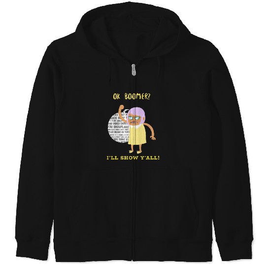 Ok Boomer I Will Show You All!  : Bobs Burgers Family Shirt, Bobs Burgers Vintage Zip Hoodies