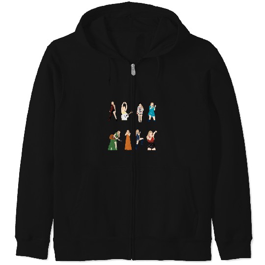 Discover Taylor the eras tourpack Zip Hoodies