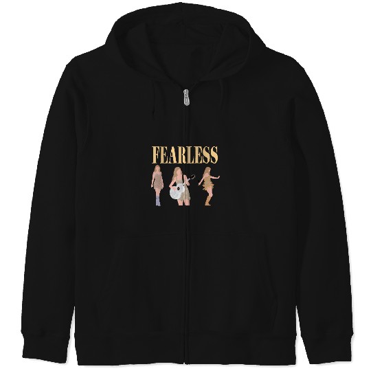 Discover Taylor eras tour fearless art Zip Hoodies