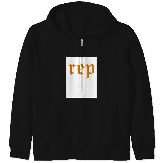 Discover Rep Orange Reputation Taylor Zip Hoodies