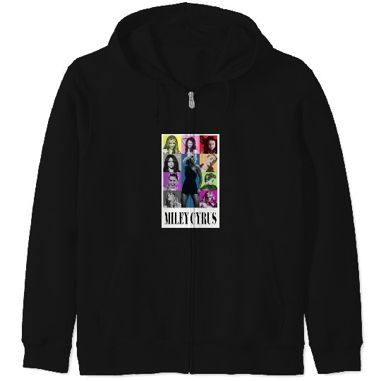Miley-Cyrus-Eras-Tour-Shirt-Flowers Zip Hoodies