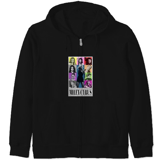 Miley-Cyrus-Eras-Tour-Shirt-Flowers Zip Hoodies
