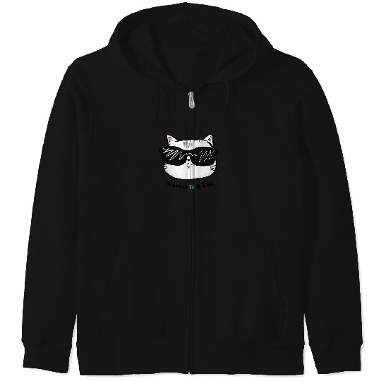 Discover Taylor-Swift-Karma-Is-A-Cat T-Shirt Zip Hoodies