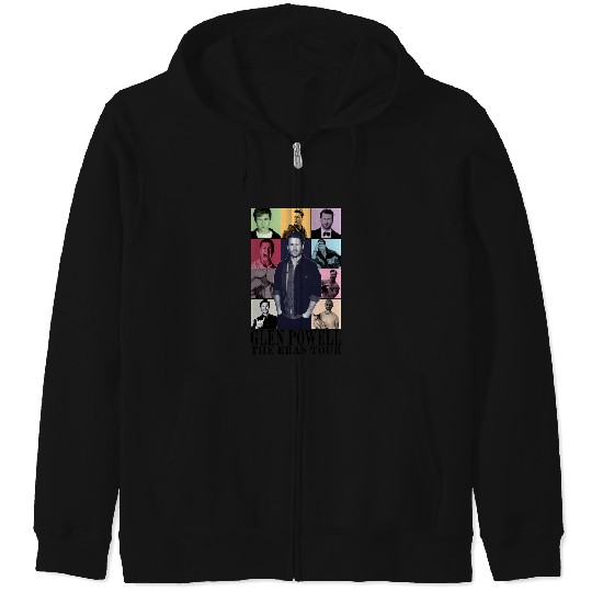 Discover Vintage Glen Powell The Eras Tour T-Shirt Zip Hoodies