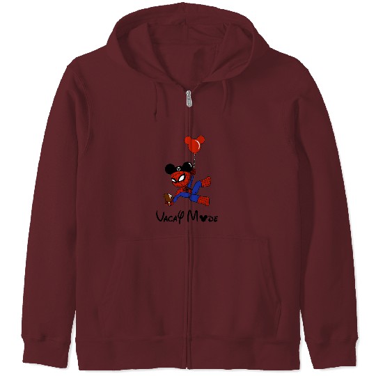 Spiderman Vacay Mode Zip Hoodies, Disney Spiderman Zip Hoodies