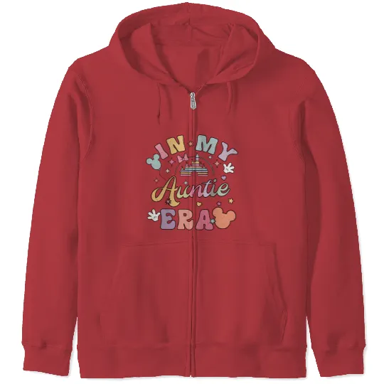In My Auntie Era Zip Hoodies, Disney Aunt Zip Hoodies, Ears Zip Hoodies for Auntie