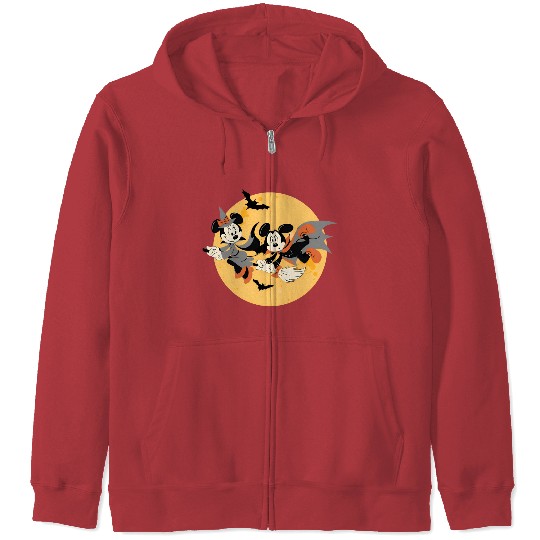 Happy Halloween Moon Disney Vampire Mickey Zip Hoodies