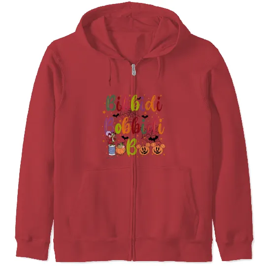 Bibbidi Bobbidi Boo Halloween Zip Hoodies, Jaq And Gus Halloween Zip Hoodies, Disney Cinderrella