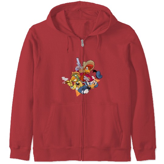 The Three Caballeros Zip Hoodies, Disney Amigo Zip Hoodies, 3 Amigos Zip Hoodies, Donald Duck Zip Hoodies