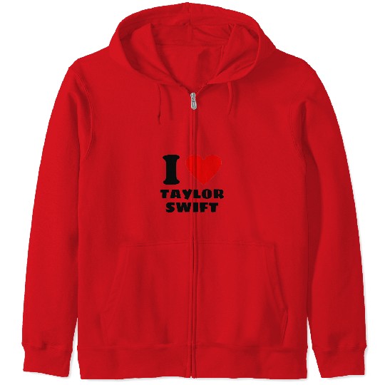 Discover I LOVE Taylor Zip Hoodies