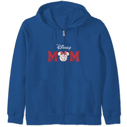 Disney Baseball Mom Zip Hoodies, Minnie Best Mom Ever Zip Hoodies, Mom Zip Hoodies